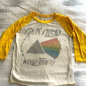 Rowdy Sprout Size 8 Pink Floyd Baseball Tee